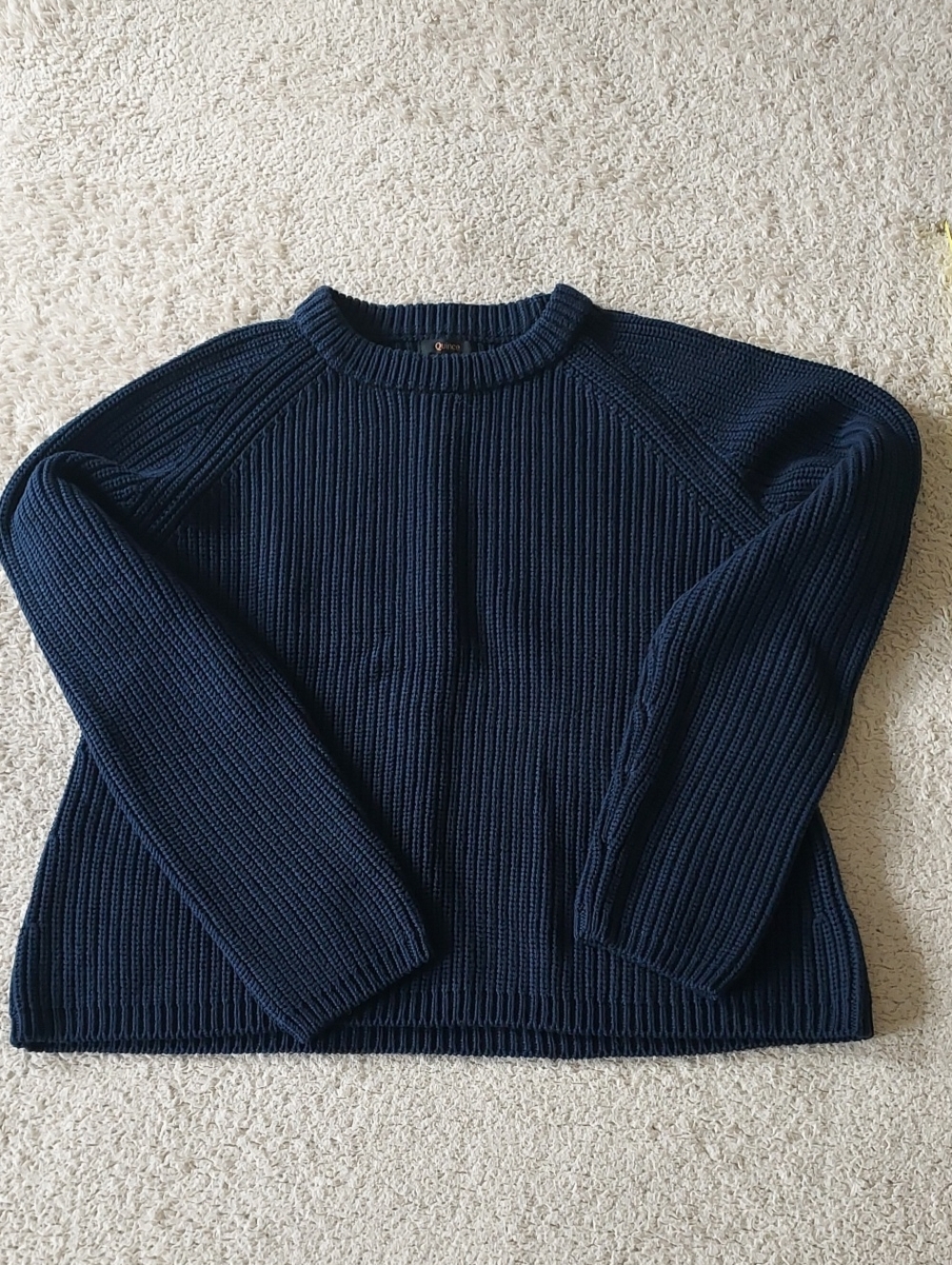 LIKE NEW QUINCE cotton fisherman sweater